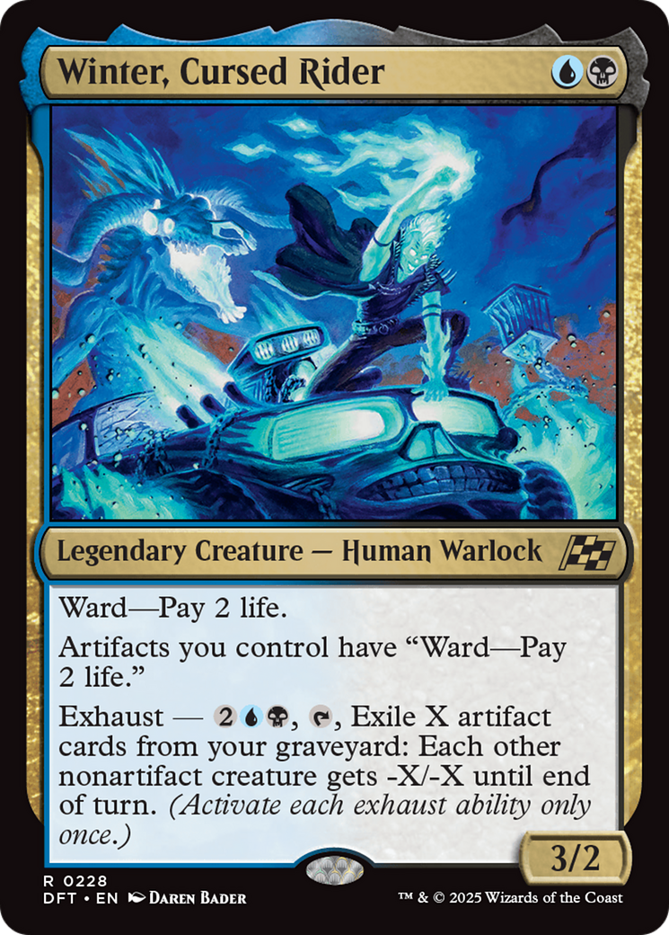 Winter, Cursed Rider (DFT-228) [Aetherdrift] MTG Single Wizards of the Coast