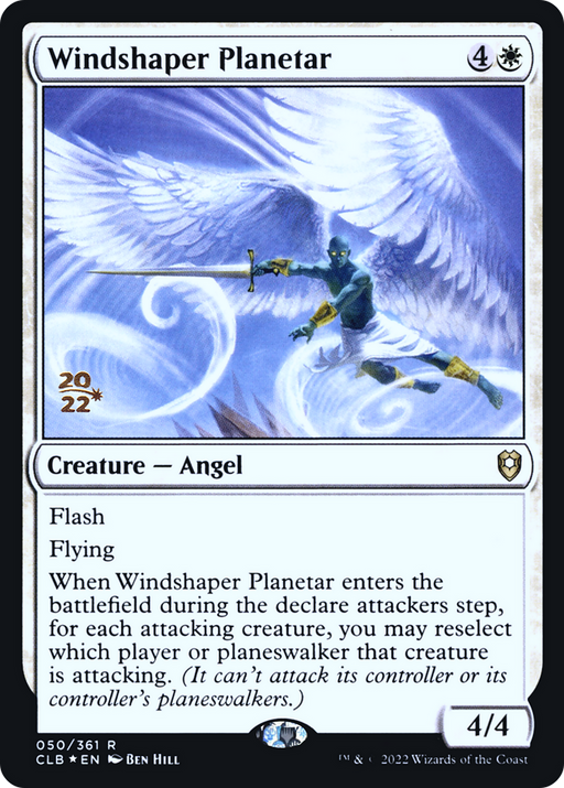 Windshaper Planetar (PRE-050) [Battle for Baldur's Gate Promos] Foil MTG Single Wizards of the Coast