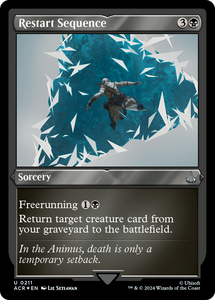 Restart Sequence (ACR-211) [Assassin's Creed] Etched Foil MTG Single Wizards of the Coast