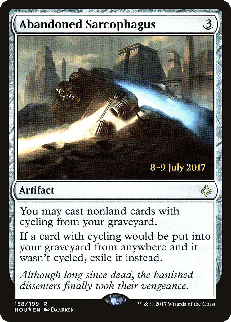 Abandoned Sarcophagus [Hour of Devastation Prerelease Promos] MTG Single Magic: The Gathering