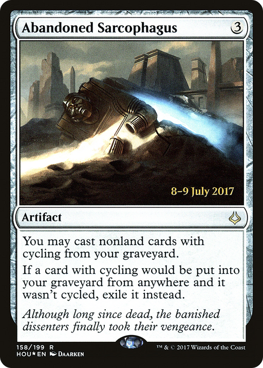Abandoned Sarcophagus (PRE-158) [Hour of Devastation Promos] Foil MTG Single Wizards of the Coast