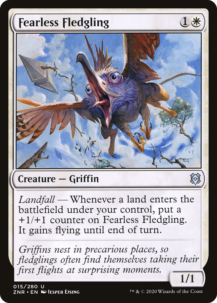 Fearless Fledgling (ZNR-015) [Zendikar Rising] MTG Single Wizards of the Coast