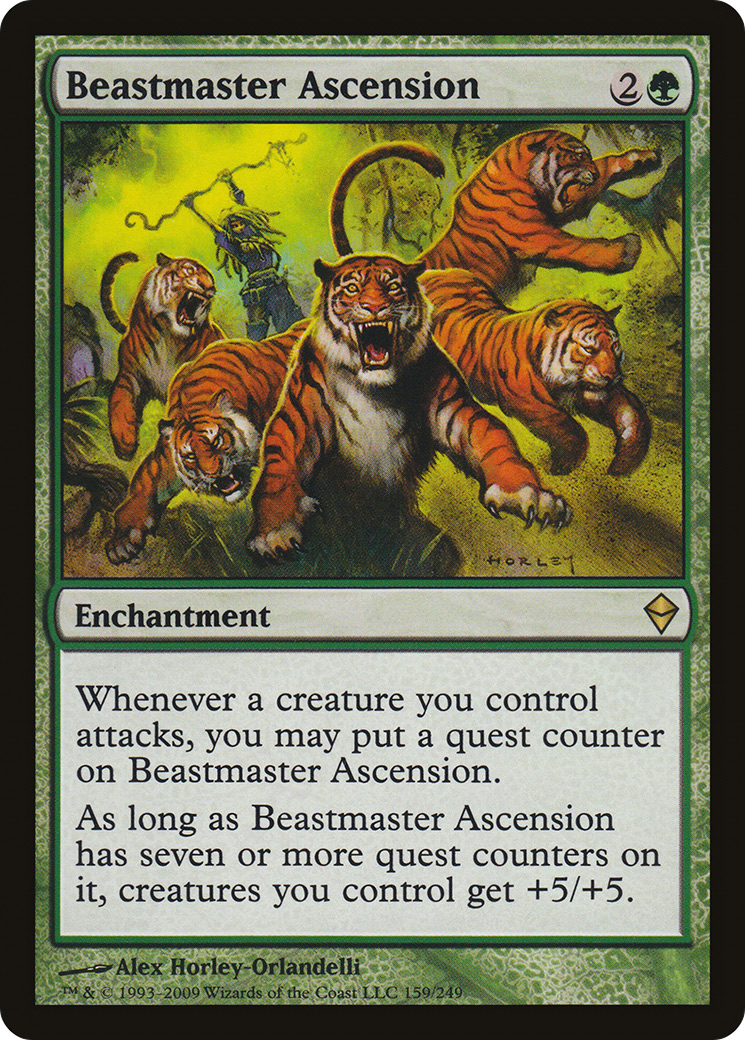 Beastmaster Ascension (ZEN-159) [Zendikar] MTG Single Wizards of the Coast
