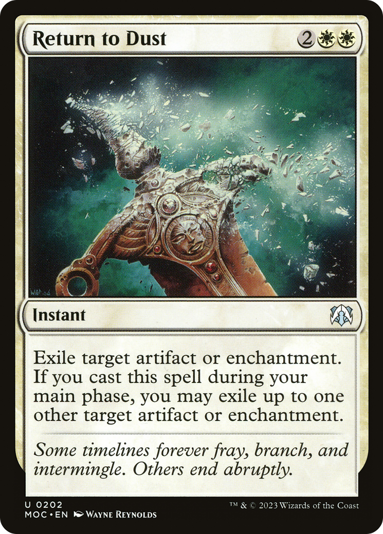 Return to Dust (MOC-202) [March of the Machine Commander] MTG Single Wizards of the Coast