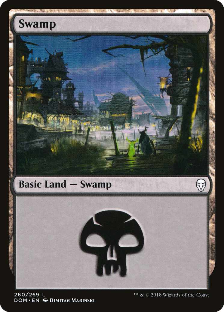 Swamp (DOM-260) [Dominaria] MTG Single Wizards of the Coast