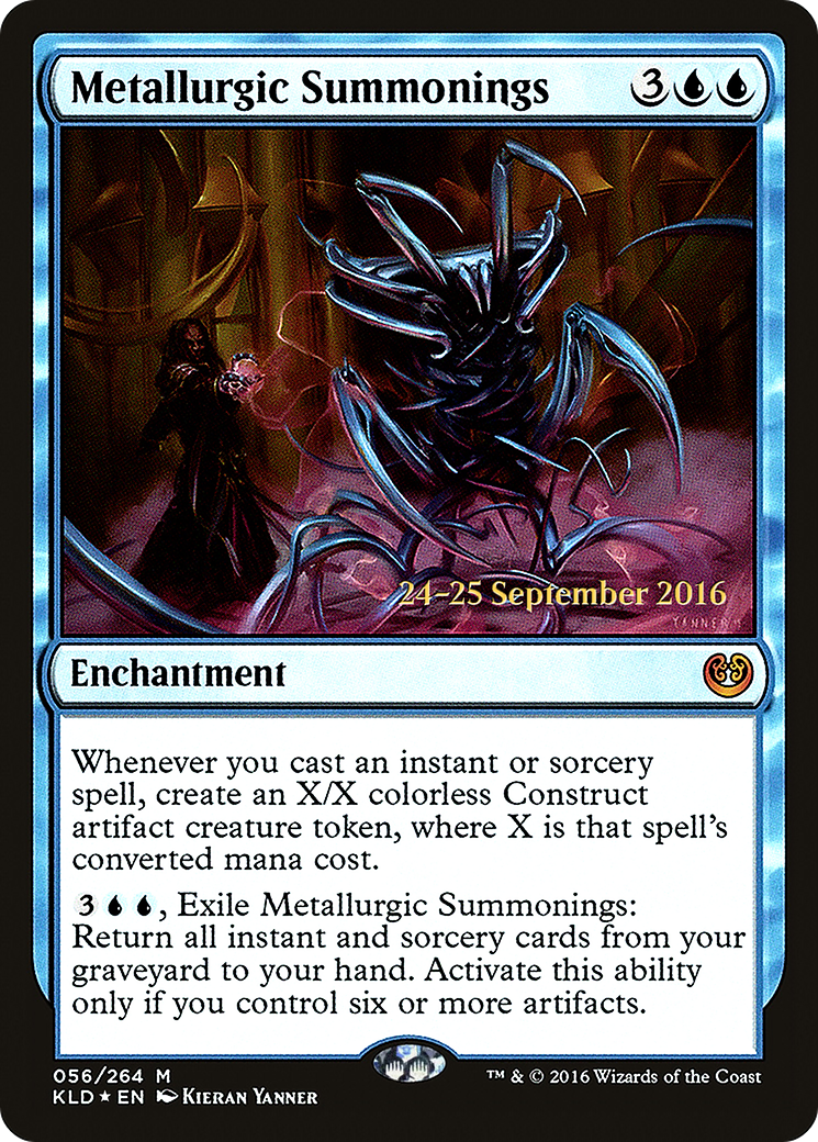 Metallurgic Summonings (PRE-056) [Kaladesh Promos] Foil MTG Single Wizards of the Coast