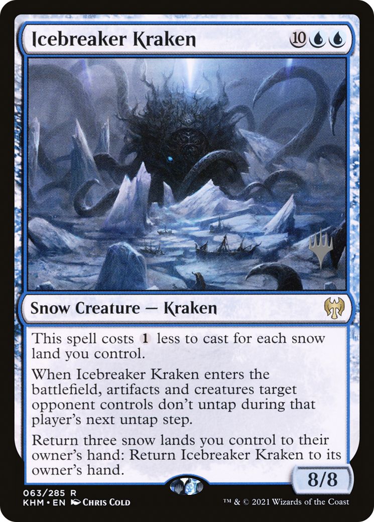 Icebreaker Kraken (PPKHM-063) [Kaldheim Promos] MTG Single Wizards of the Coast