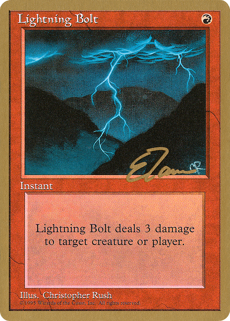 Lightning Bolt (WCD-ET208) [Misc] Pro Tour Collector Set MTG Single Wizards of the Coast