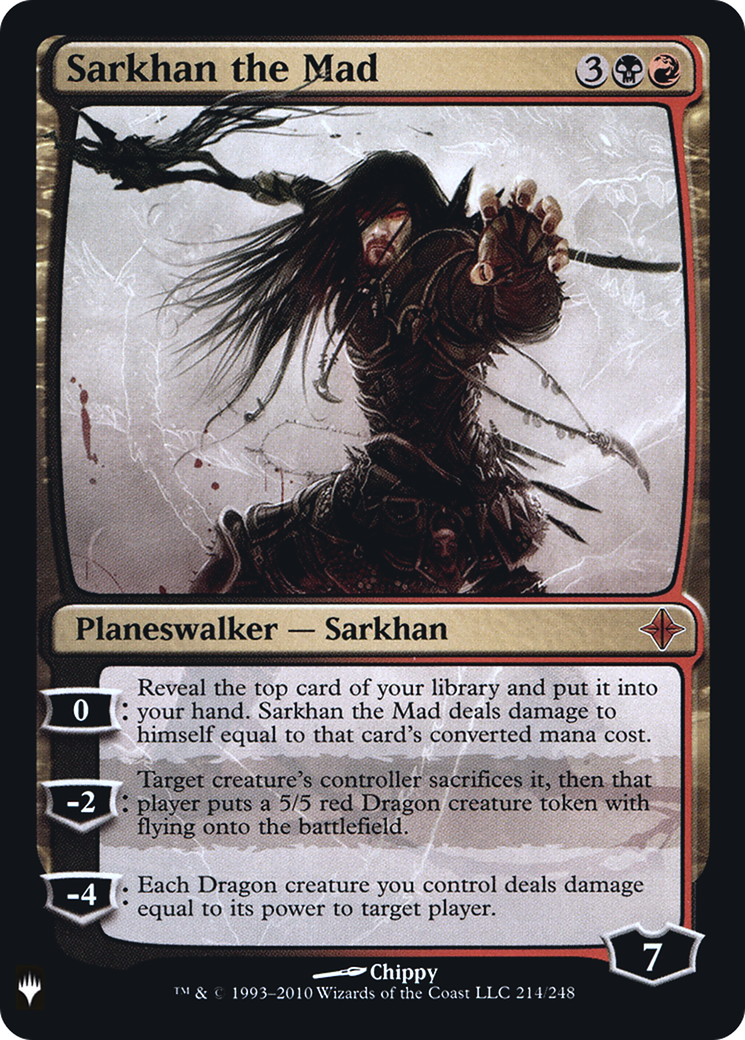 Sarkhan the Mad (LIST-214) [Mystery Booster] The List Foil MTG Single Wizards of the Coast