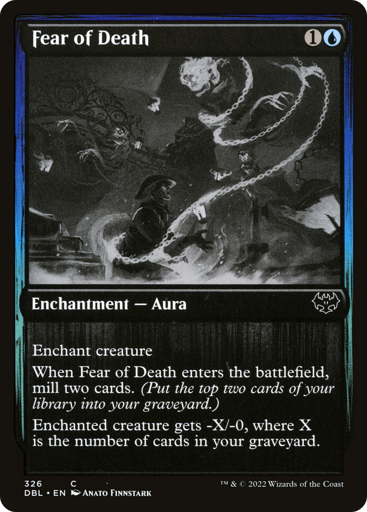 Fear of Death (DBL-326) [Innistrad: Double Feature] MTG Single Wizards of the Coast