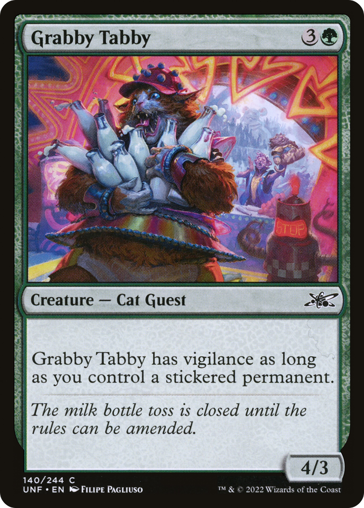 Grabby Tabby (UNF-140) [Unfinity] MTG Single Wizards of the Coast