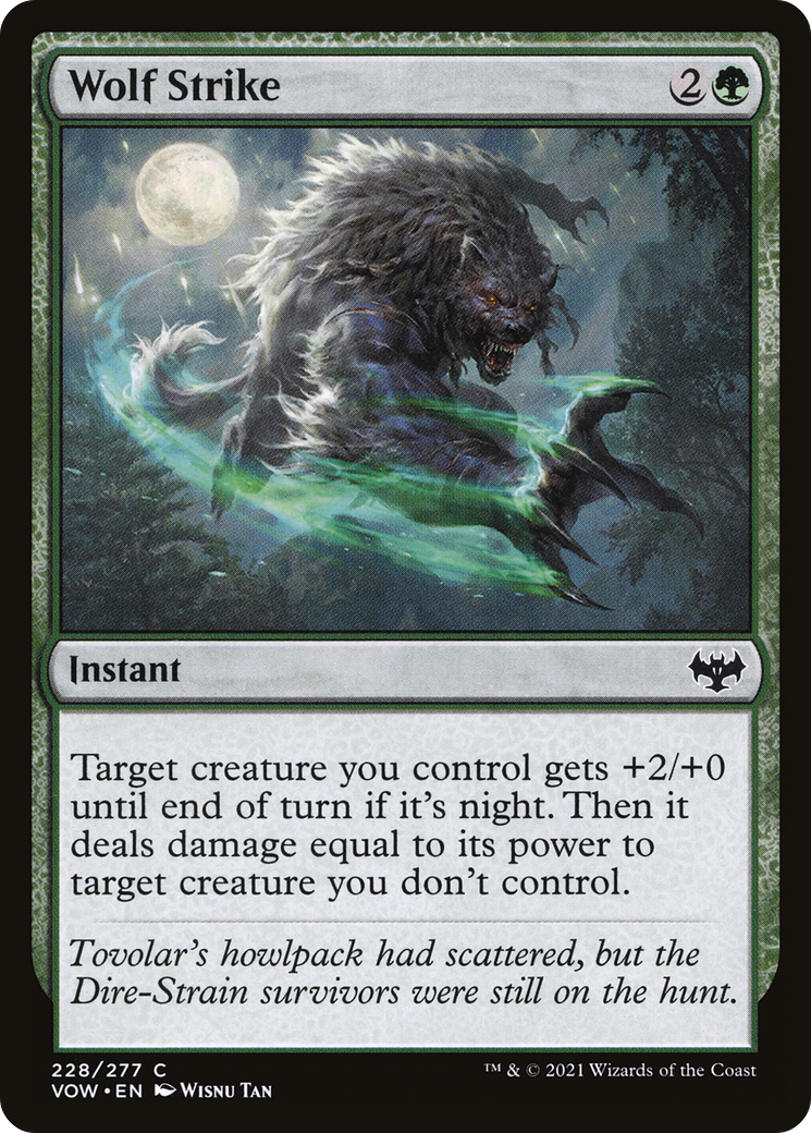 Wolf Strike (VOW-228) [Innistrad: Crimson Vow] MTG Single Wizards of the Coast
