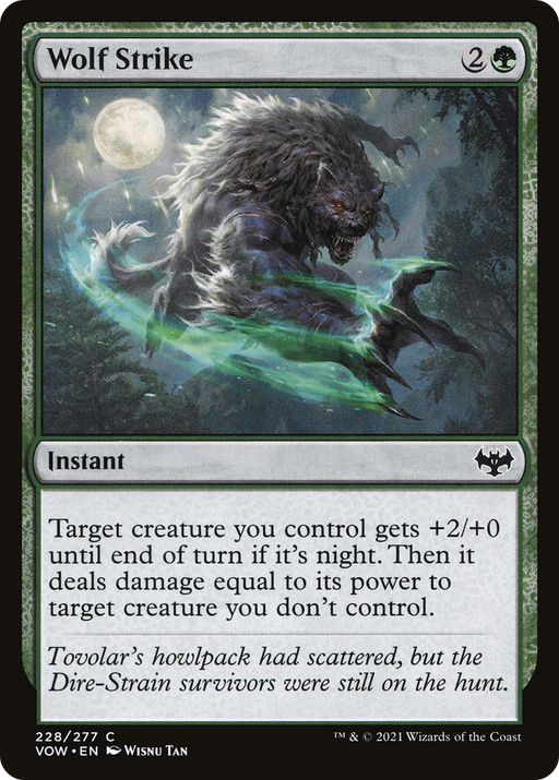 Wolf Strike (VOW-228) [Innistrad: Crimson Vow] MTG Single Wizards of the Coast