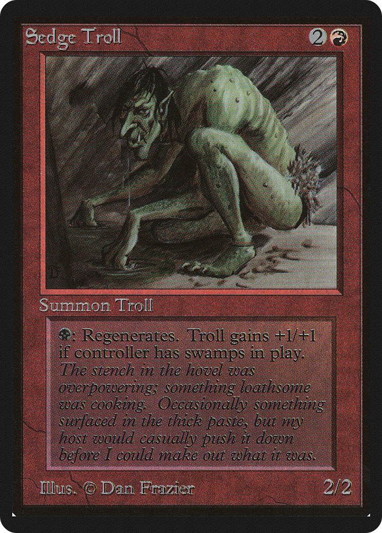 Sedge Troll (LEB-) [Oldschool] Limited Edition Beta MTG Single Wizards of the Coast