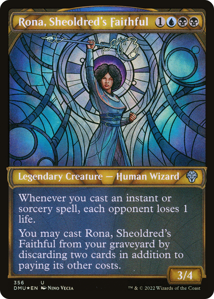 Rona, Sheoldred's Faithful (Textured Foil) (DMU-356) [Dominaria United] (Showcase) Foil MTG Single Wizards of the Coast