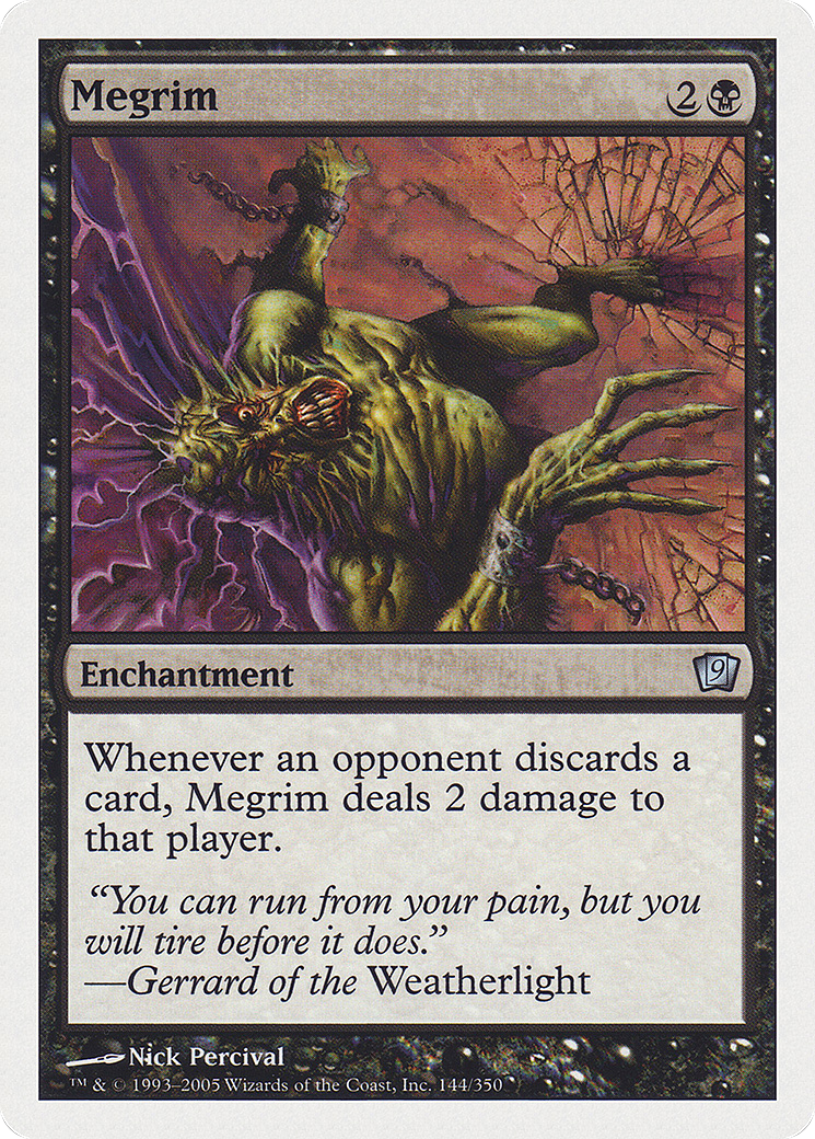 Megrim (9ED-144) [9th Edition] MTG Single Wizards of the Coast