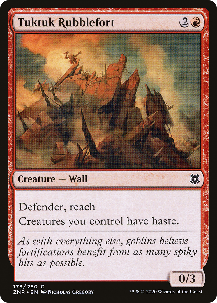 Tuktuk Rubblefort (ZNR-173) [Zendikar Rising] MTG Single Wizards of the Coast