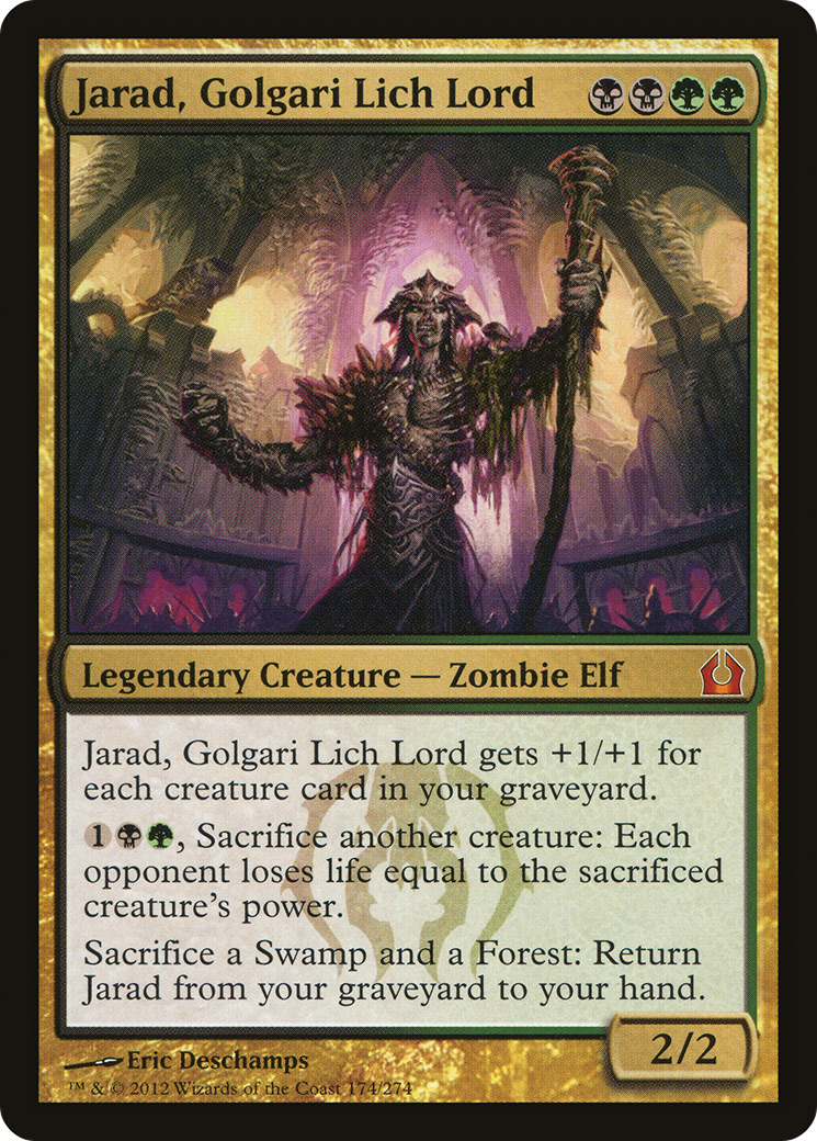 Jarad, Golgari Lich Lord (RTR-174) [Return to Ravnica] MTG Single Wizards of the Coast