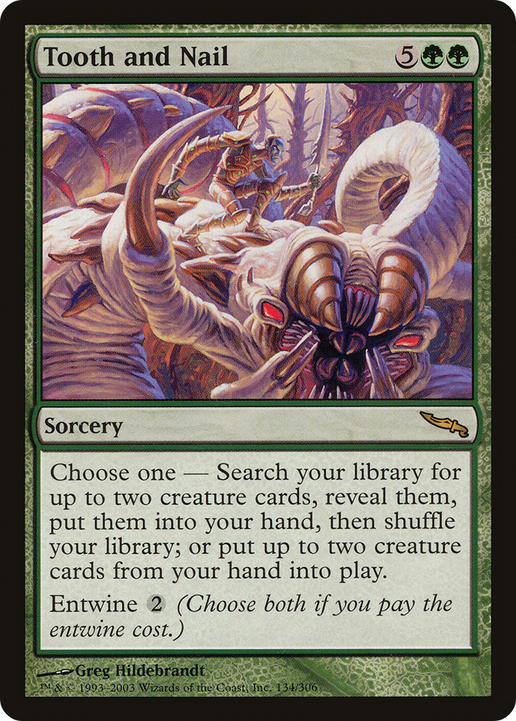 Tooth and Nail (MRD-134) [Mirrodin] Foil MTG Single Wizards of the Coast
