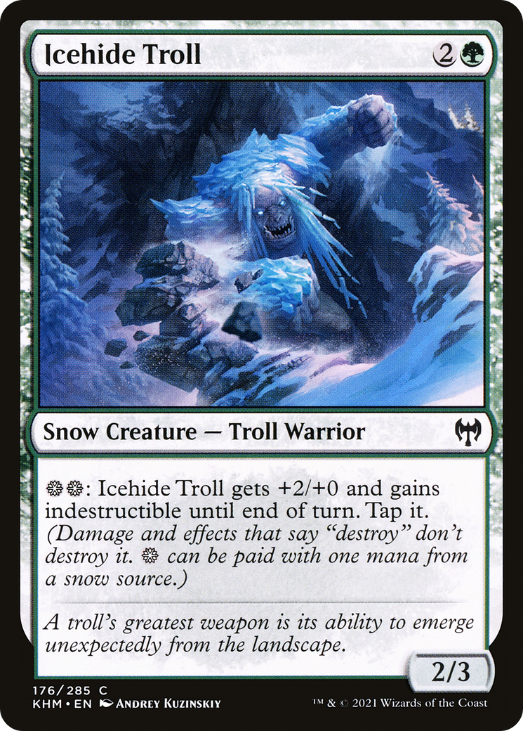 Icehide Troll (KHM-176) [Kaldheim] Foil MTG Single Wizards of the Coast