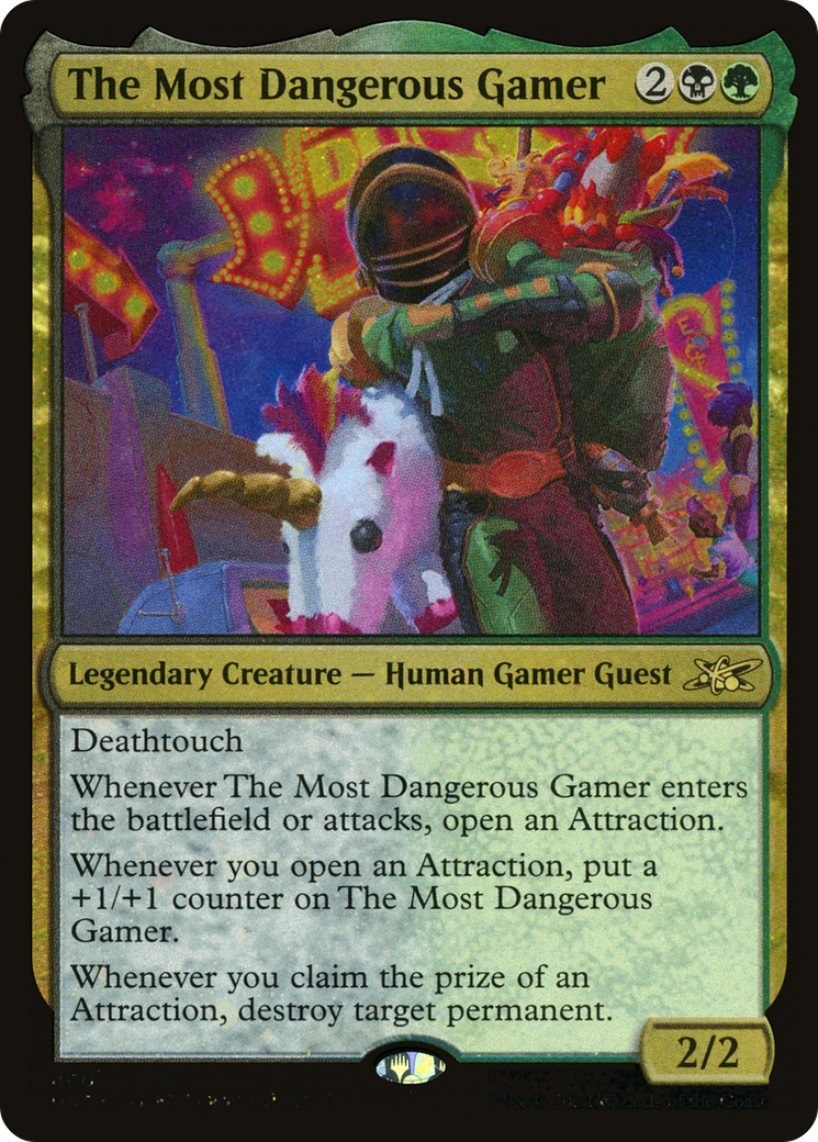 The Most Dangerous Gamer (Galaxy Foil) (UNF-460) [Unfinity] Foil MTG Single Wizards of the Coast
