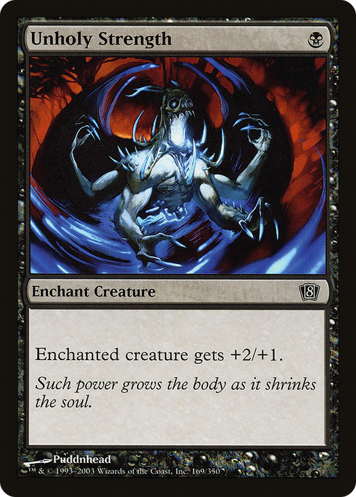 Unholy Strength (8ED-169) [8th Edition] Foil MTG Single Wizards of the Coast