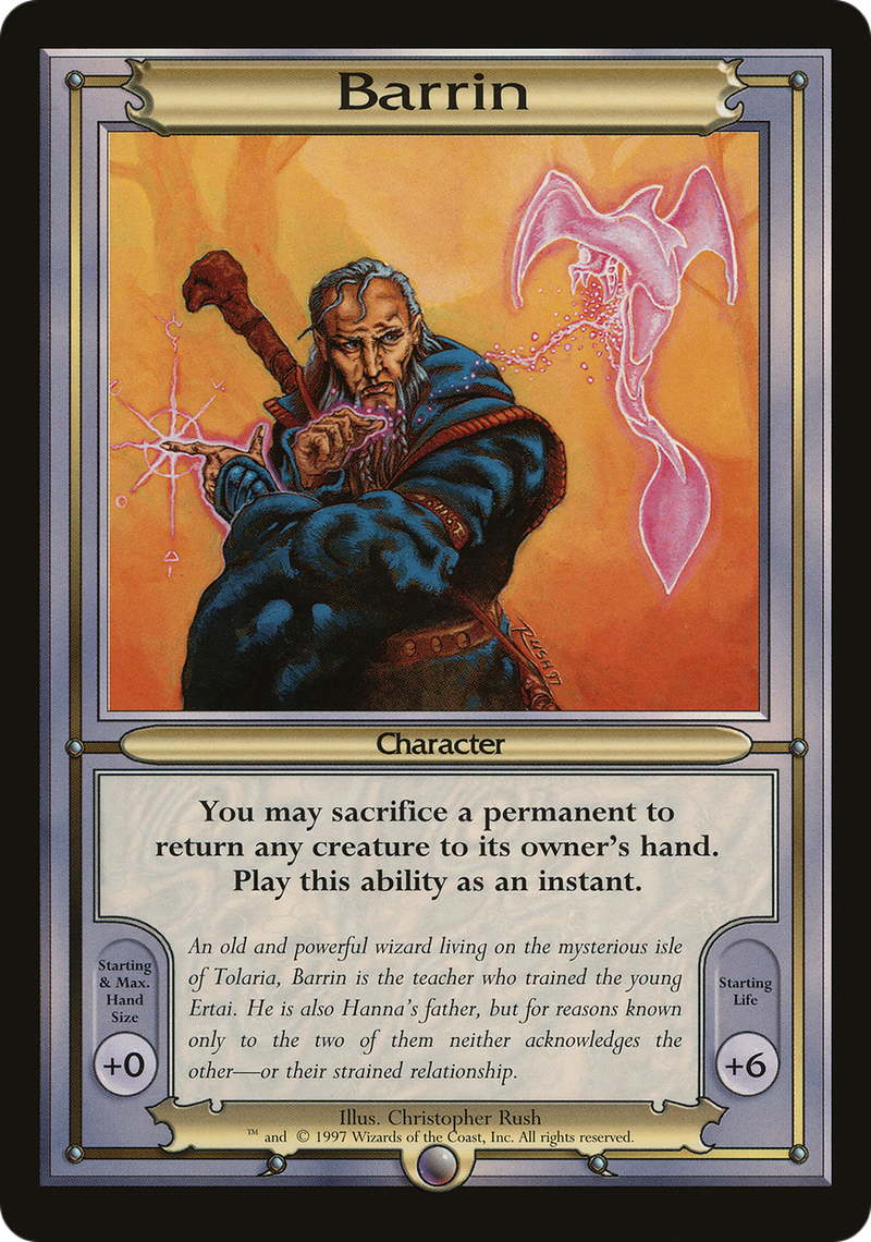 Barrin (Oversize) (VNG-) [Oversized] Vanguard Series MTG Single Wizards of the Coast