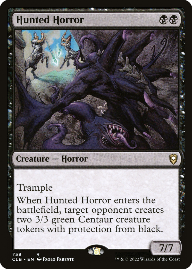 Hunted Horror (CLB-758) [Commander Legends: Battle for Baldur's Gate] MTG Single Wizards of the Coast