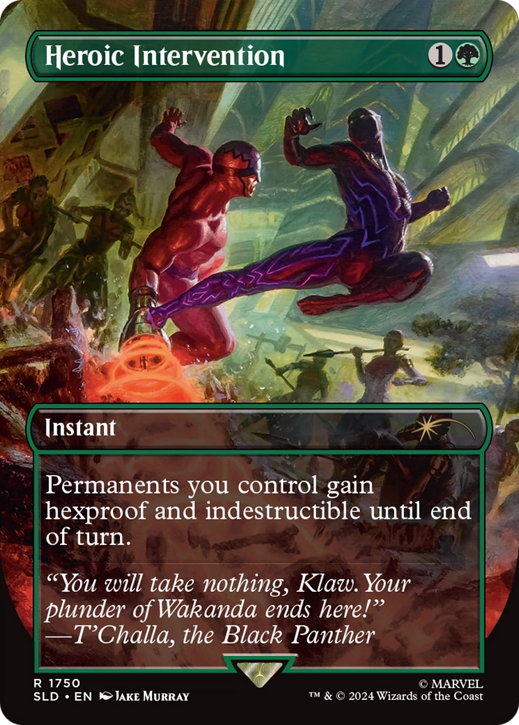 Heroic Intervention (SLD-1750) [Secret Lair] Drop (Borderless) MTG Single Wizards of the Coast