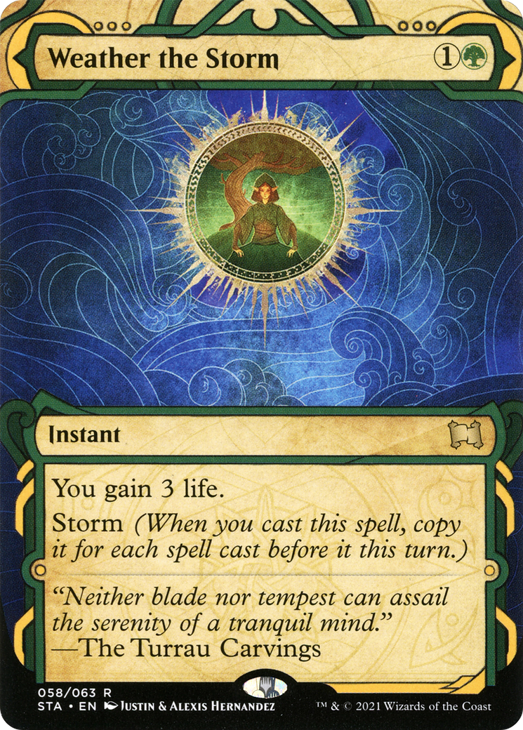 Weather the Storm (STA-058) [Strixhaven Mystical Archive] (Showcase) (Borderless) Foil MTG Single Wizards of the Coast