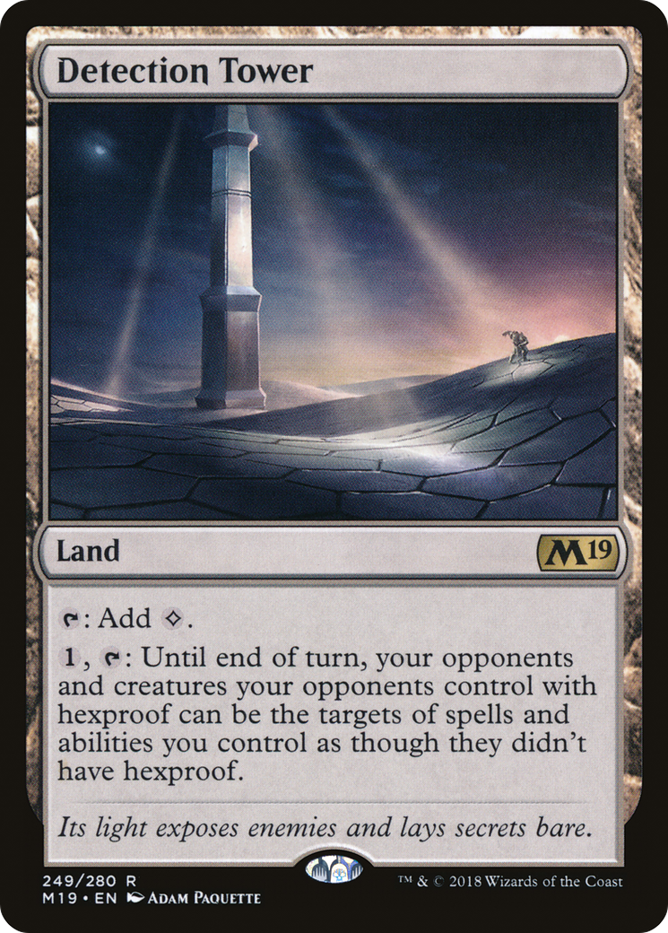 Detection Tower (M19-249) [Core Set 2019] Foil MTG Single Wizards of the Coast