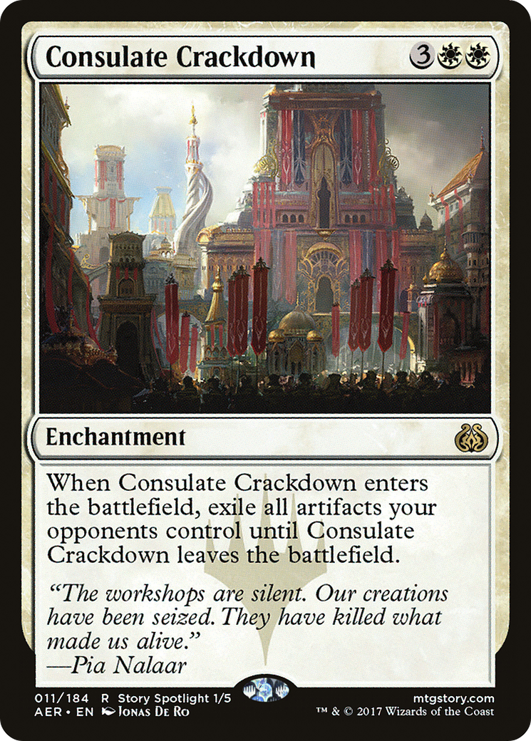 Consulate Crackdown (AER-011) [Aether Revolt] Foil MTG Single Wizards of the Coast