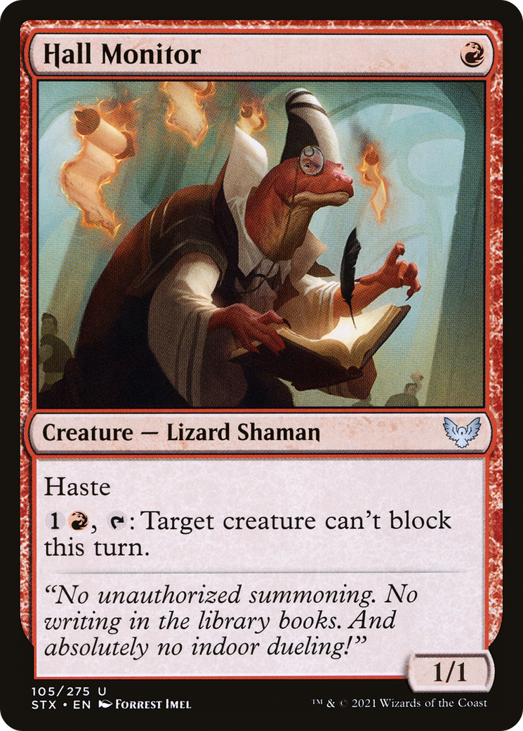 Hall Monitor (STX-105) [Strixhaven: School of Mages] Foil MTG Single Wizards of the Coast