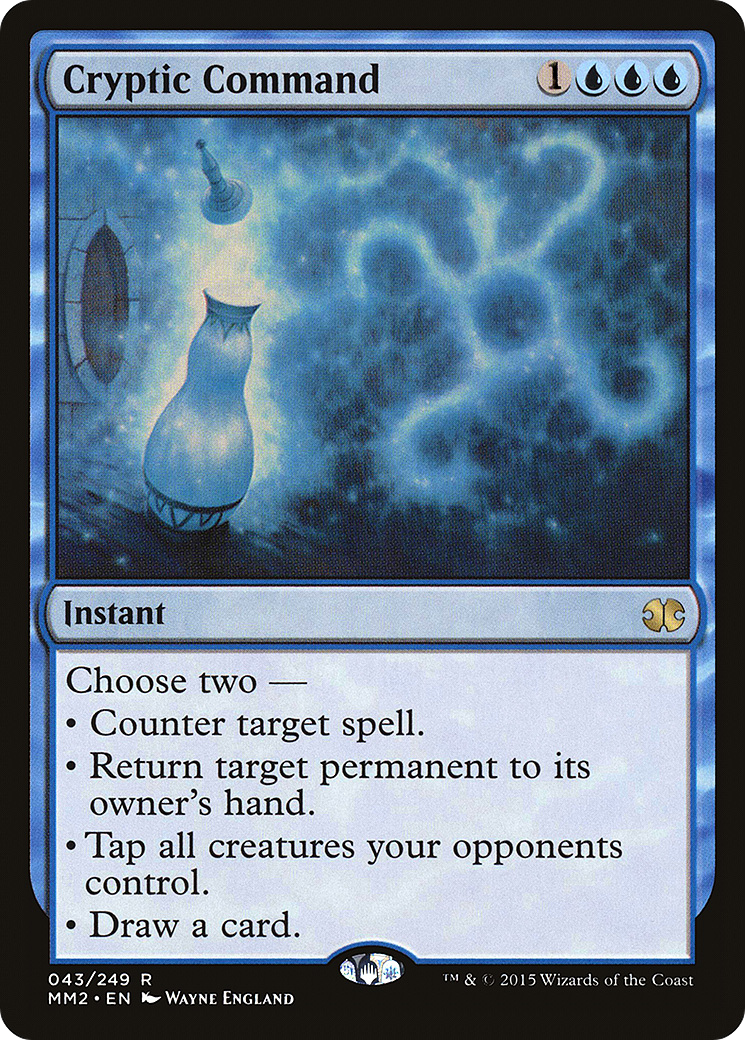Cryptic Command (MM2-043) [Modern Masters 2015] Foil MTG Single Wizards of the Coast