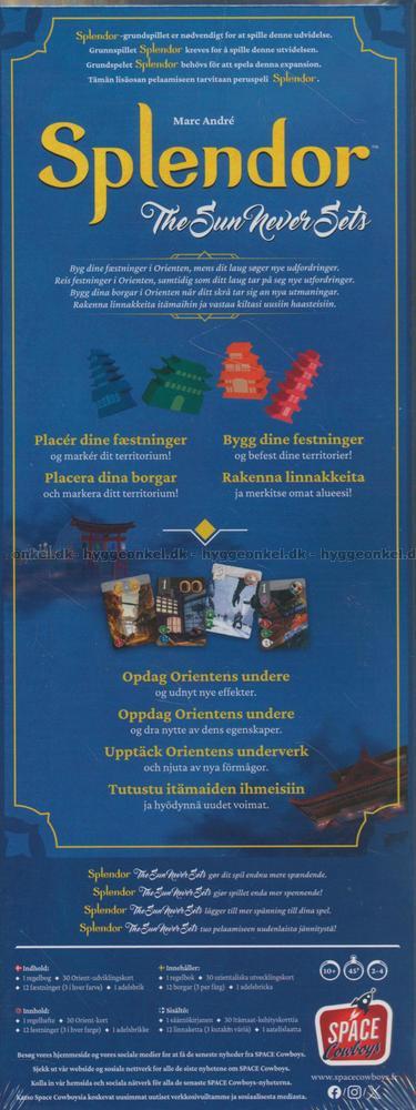 Splendor: The Sun Never Sets Expansion Board Games Space Cowboys