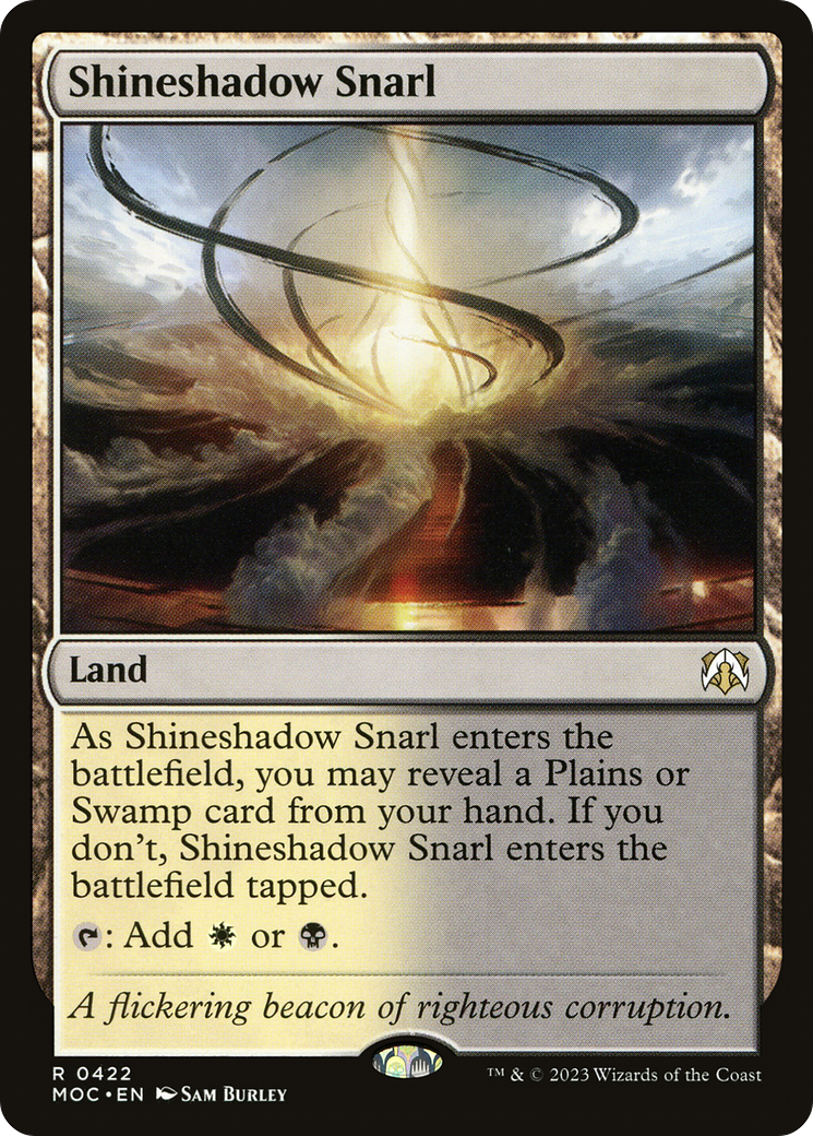 Shineshadow Snarl (MOC-422) [March of the Machine Commander] MTG Single Wizards of the Coast