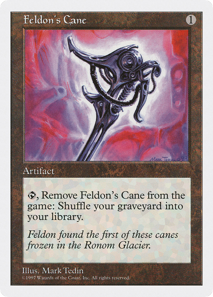 Feldon's Cane (5ED-368) [Fifth Edition] MTG Single Magic: The Gathering