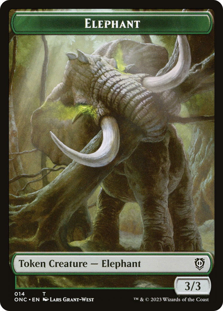 Elephant (TONC-014) [Tokens] Phyrexia: All Will Be One Commander Tokens MTG Single Wizards of the Coast