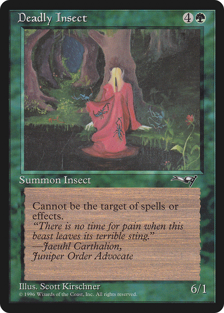 Deadly Insect (Red Robe) (ALL-065) [Alliances] MTG Single Wizards of the Coast