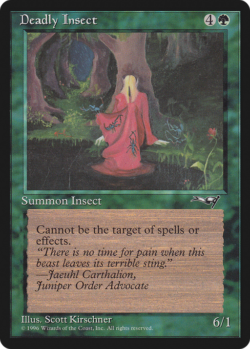 Deadly Insect (Red Robe) (ALL-065) [Alliances] MTG Single Wizards of the Coast