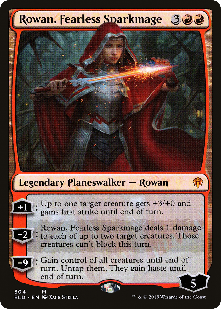 Rowan, Fearless Sparkmage (ELD-304) [Throne of Eldraine] MTG Single Wizards of the Coast