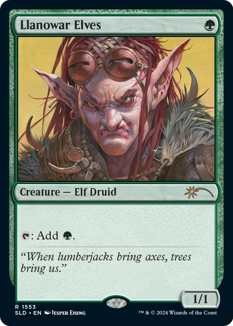Llanowar Elves (1553) (SLD-1553) [Secret Lair Drop] Foil