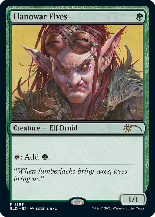 Llanowar Elves (SLD-1553) [Secret Lair] Drop MTG Single Wizards of the Coast
