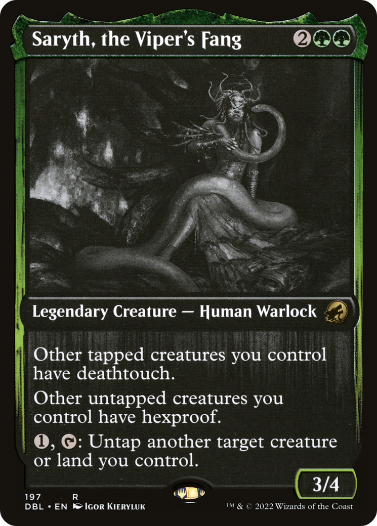 Saryth, the Viper's Fang (DBL-197) [Innistrad: Double Feature] Foil MTG Single Wizards of the Coast