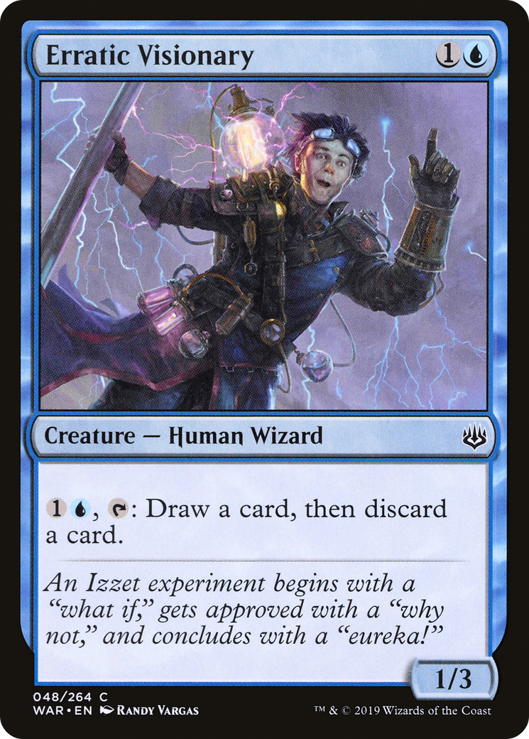 Erratic Visionary (WAR-048) [War of the Spark] MTG Single Wizards of the Coast