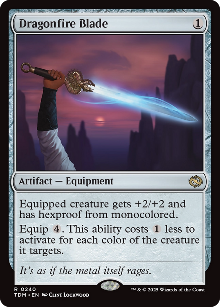 Dragonfire Blade (TDM-240) [Tarkir: Dragonstorm] Foil MTG Single Wizards of the Coast