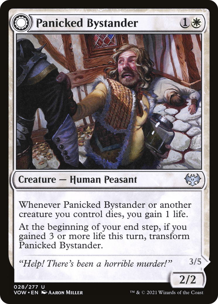 Panicked Bystander (VOW-028) [Innistrad: Crimson Vow] MTG Single Wizards of the Coast