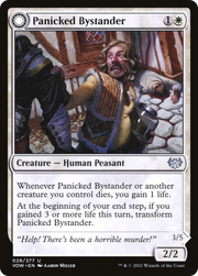 Panicked Bystander (VOW-028) [Innistrad: Crimson Vow] Foil MTG Single Wizards of the Coast
