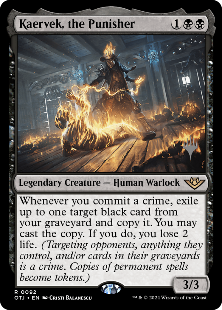 Kaervek, the Punisher (PPOTJ-092) [Outlaws of Thunder Junction Promos] MTG Single Wizards of the Coast