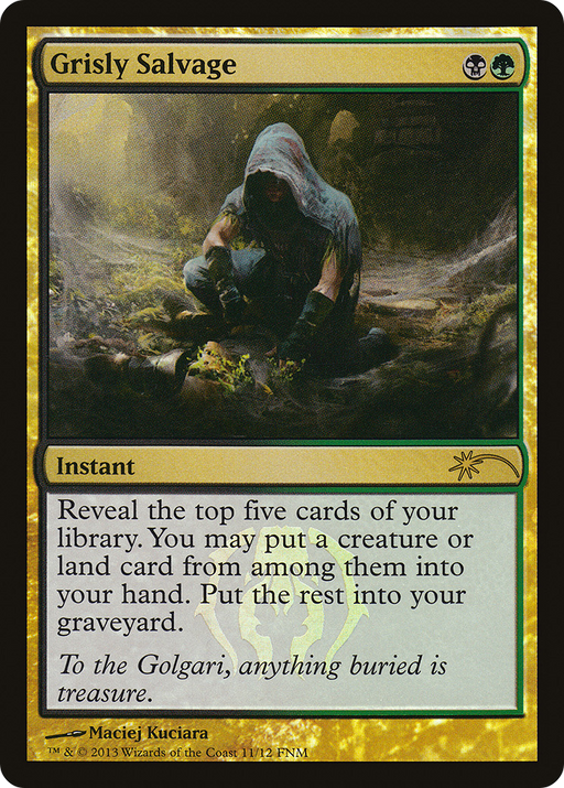 Grisly Salvage (FNM-) [Misc] Friday Night Magic 2013 Foil MTG Single Wizards of the Coast